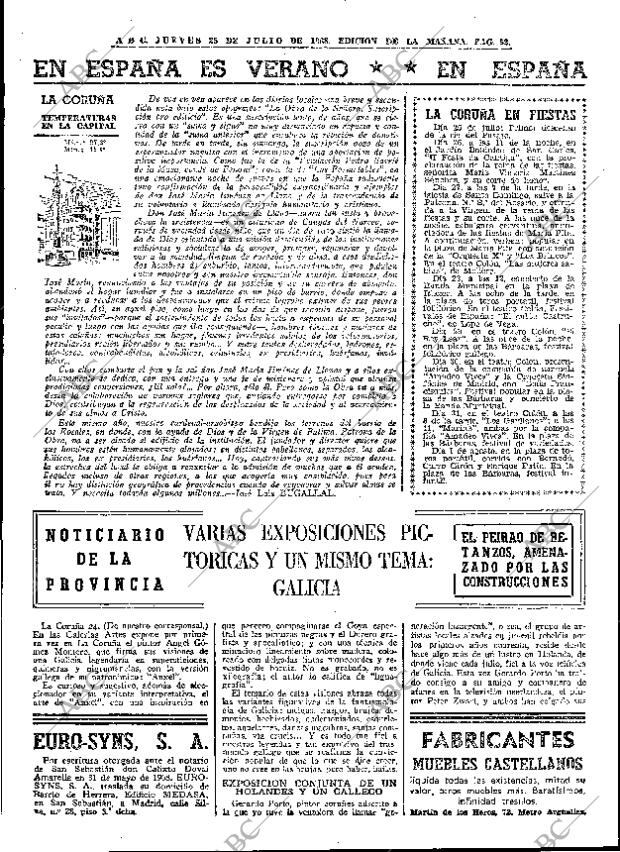 ABC MADRID 25-07-1968 página 52