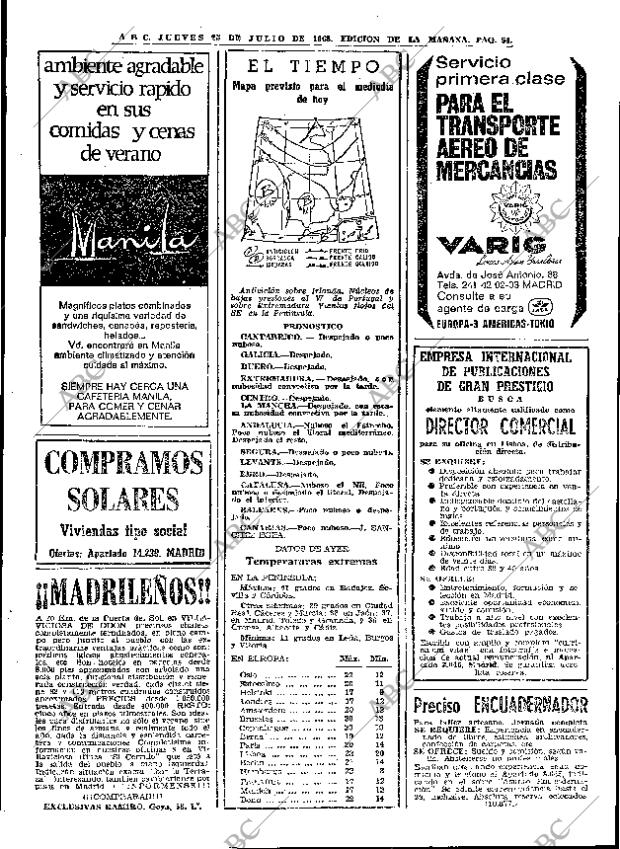 ABC MADRID 25-07-1968 página 54