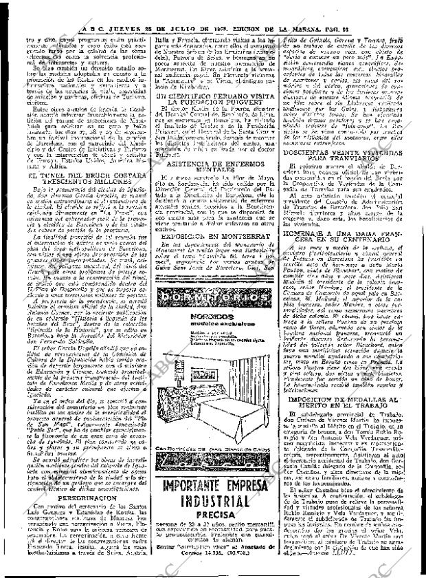 ABC MADRID 25-07-1968 página 56
