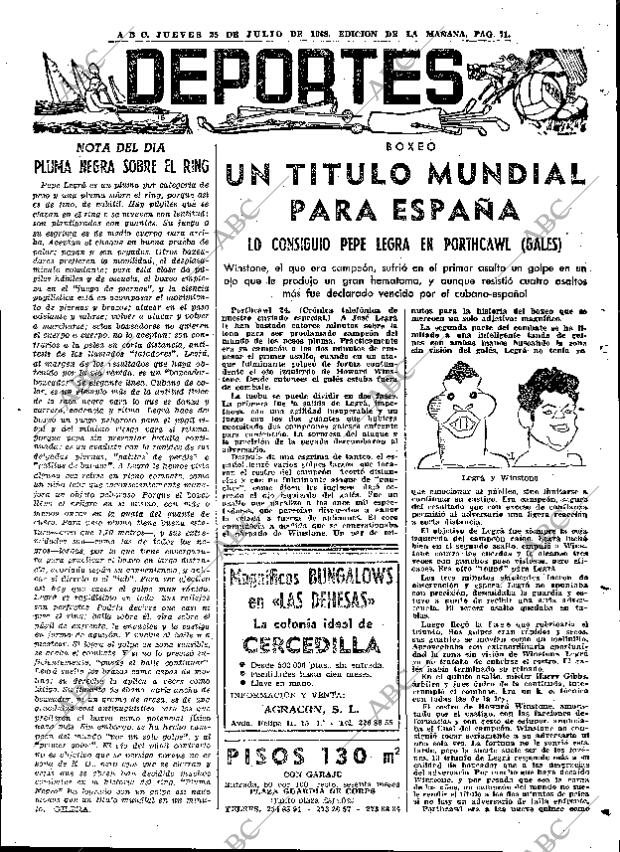 ABC MADRID 25-07-1968 página 71