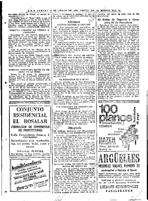 ABC MADRID 25-07-1968 página 74