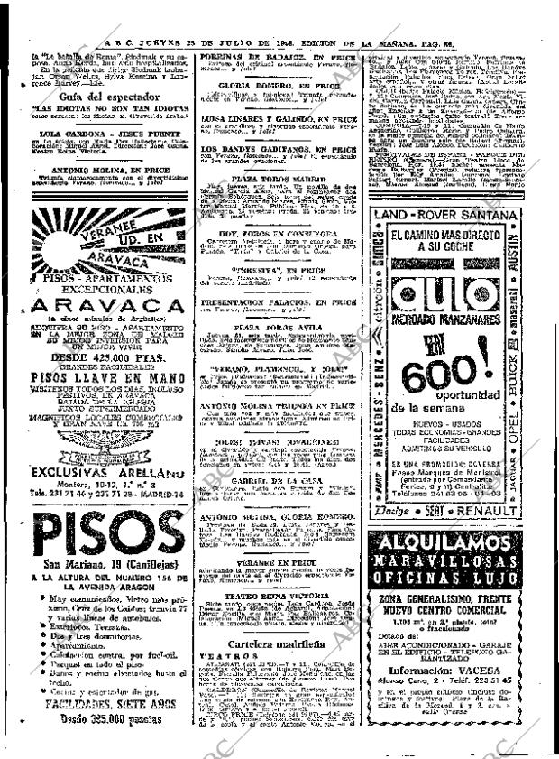 ABC MADRID 25-07-1968 página 80