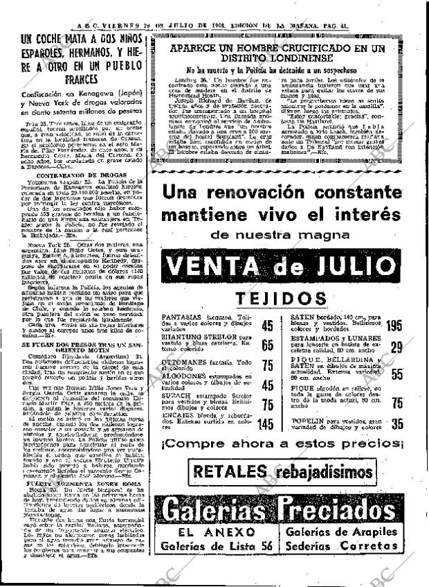 ABC MADRID 26-07-1968 página 41