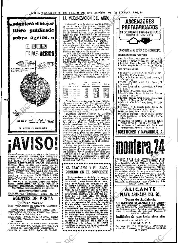 ABC MADRID 26-07-1968 página 56