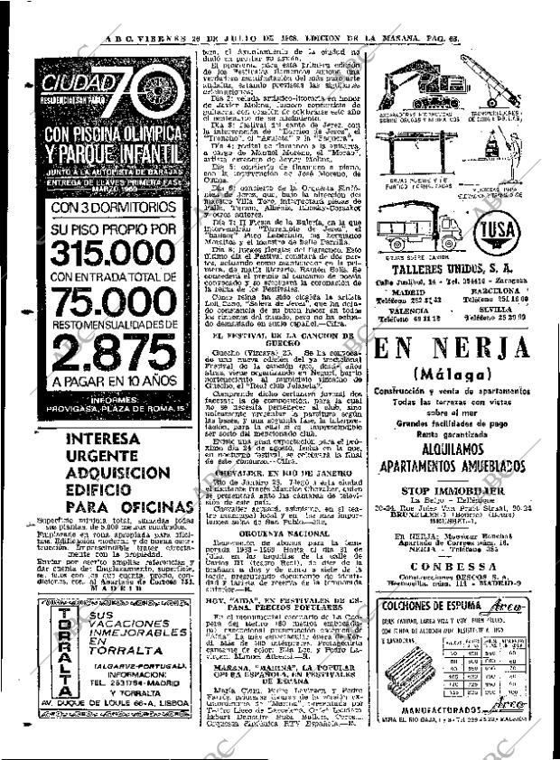 ABC MADRID 26-07-1968 página 68