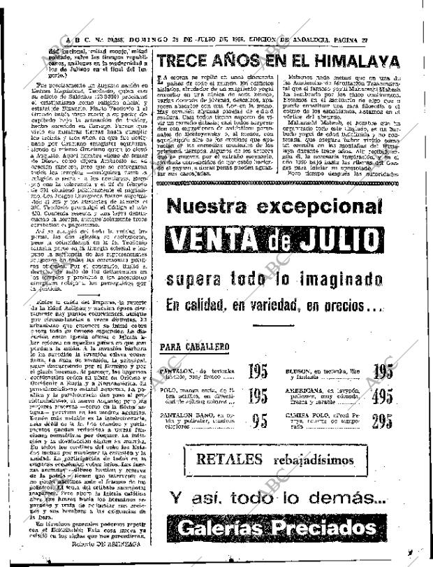 ABC SEVILLA 28-07-1968 página 27