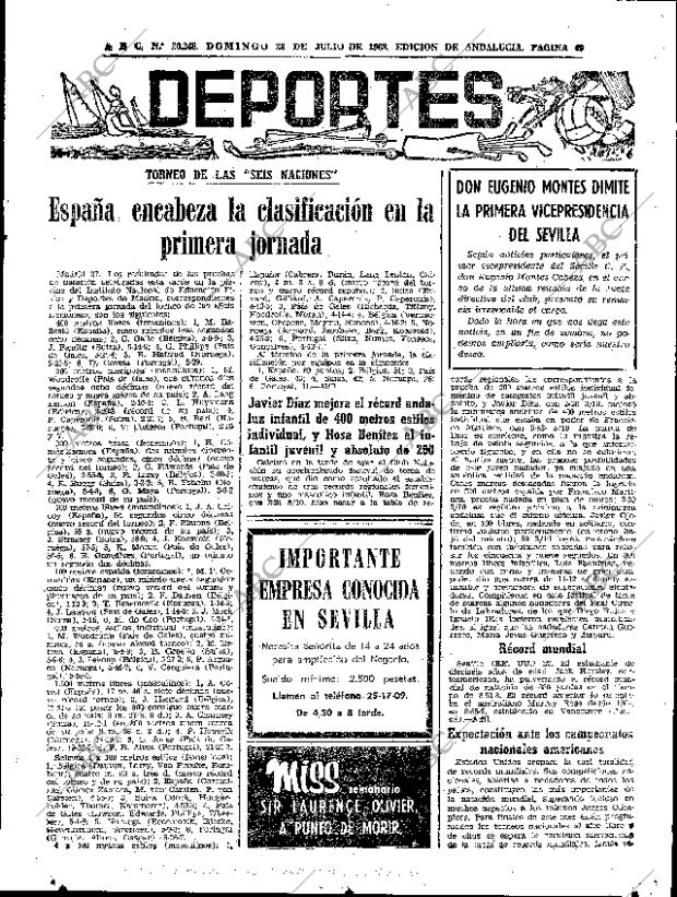 ABC SEVILLA 28-07-1968 página 49