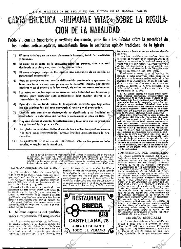 ABC MADRID 30-07-1968 página 25