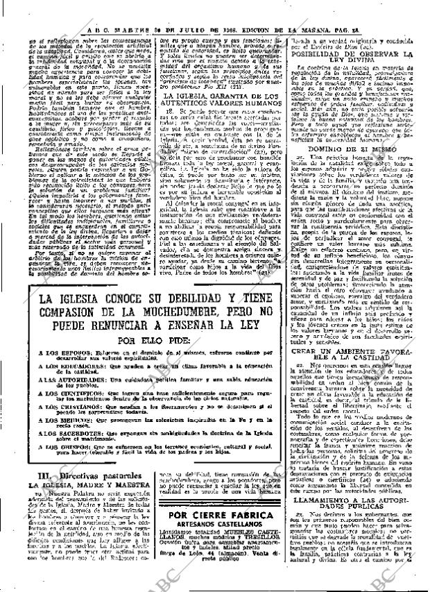 ABC MADRID 30-07-1968 página 28