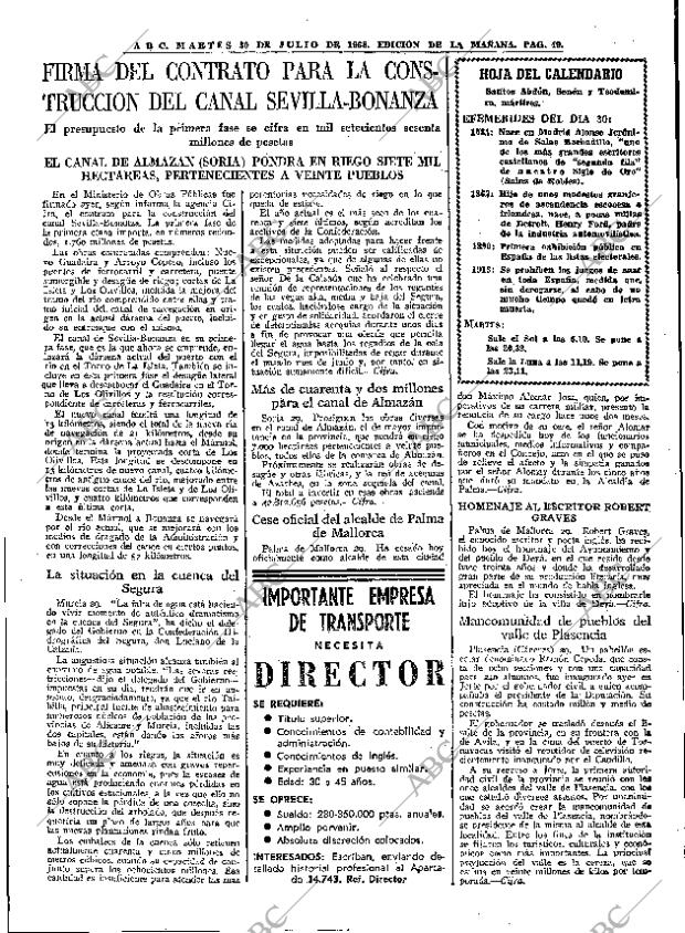 ABC MADRID 30-07-1968 página 49