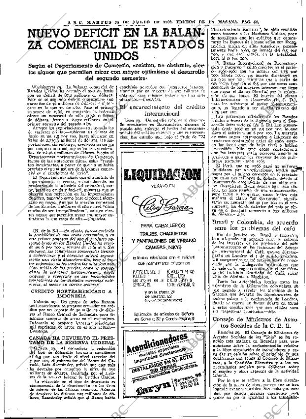 ABC MADRID 30-07-1968 página 61