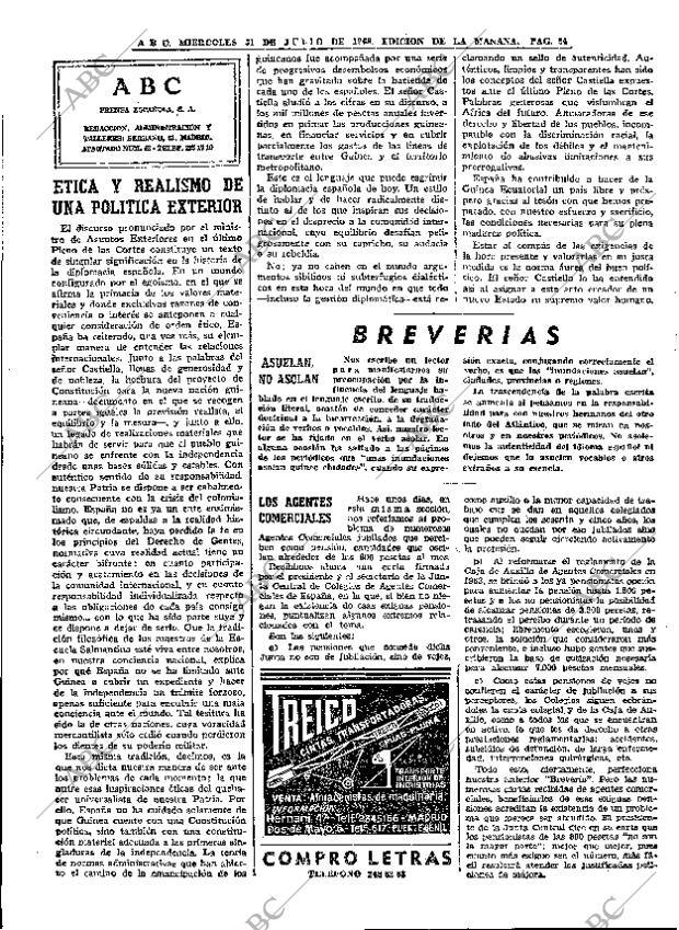 ABC MADRID 31-07-1968 página 24