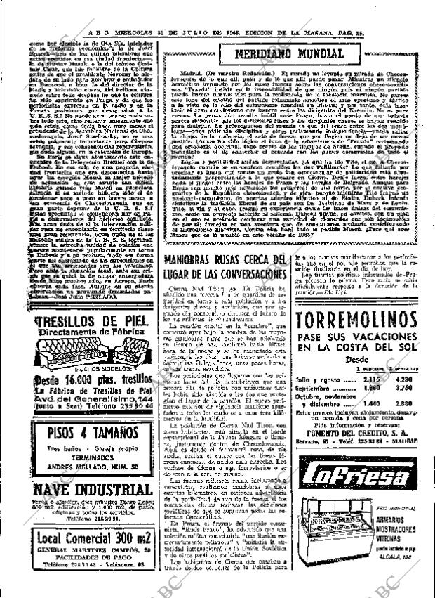ABC MADRID 31-07-1968 página 26