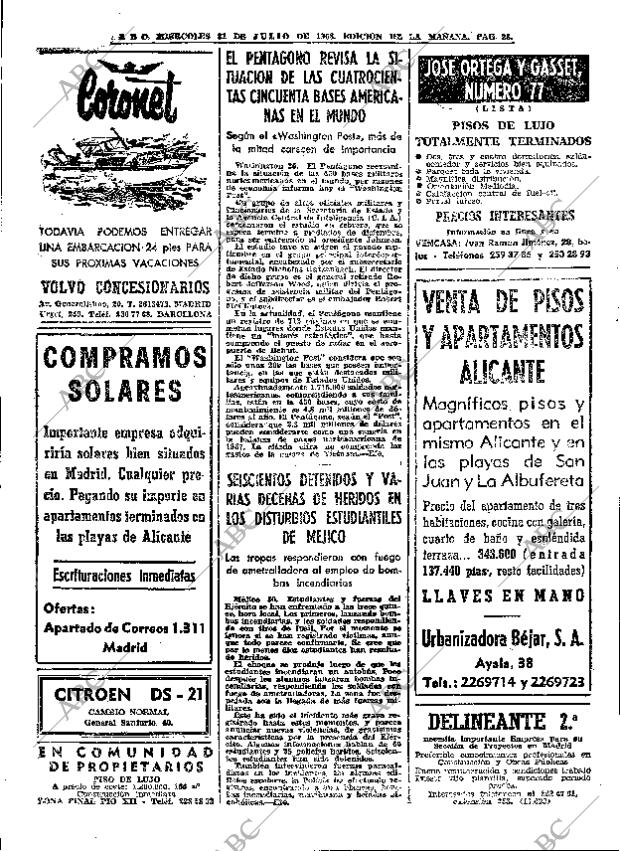 ABC MADRID 31-07-1968 página 28