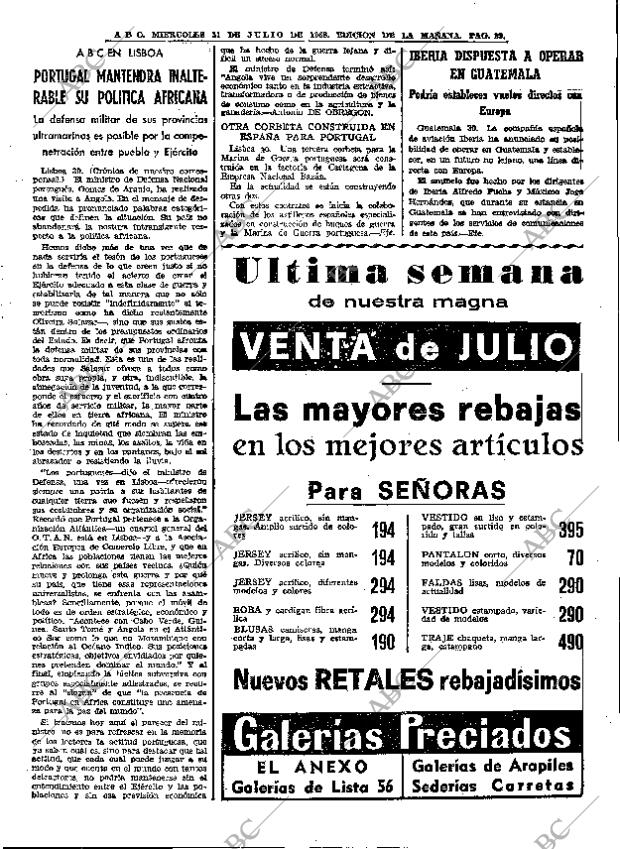 ABC MADRID 31-07-1968 página 29