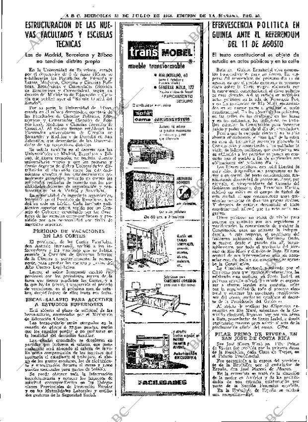 ABC MADRID 31-07-1968 página 30