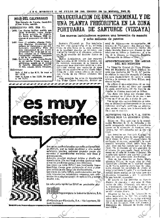 ABC MADRID 31-07-1968 página 37