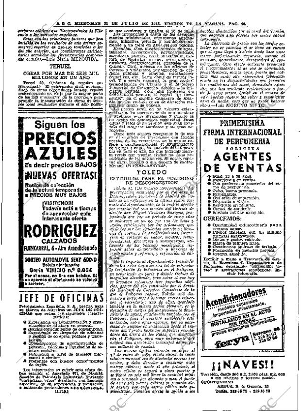 ABC MADRID 31-07-1968 página 40