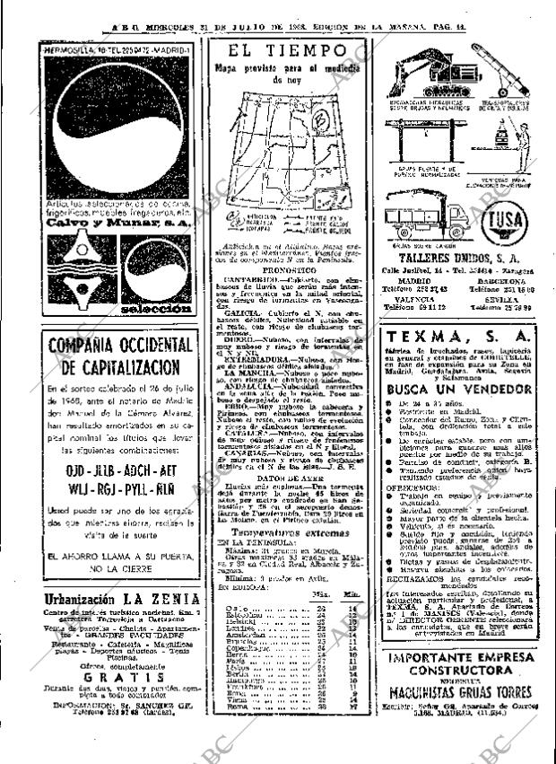 ABC MADRID 31-07-1968 página 44