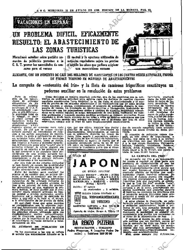 ABC MADRID 31-07-1968 página 45