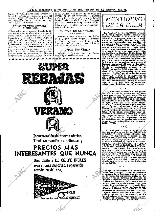 ABC MADRID 31-07-1968 página 49