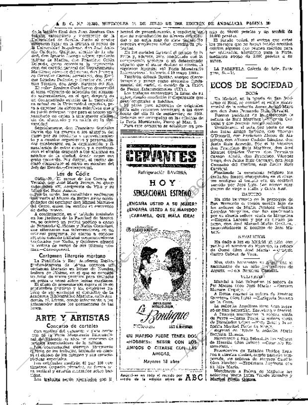 ABC SEVILLA 31-07-1968 página 30