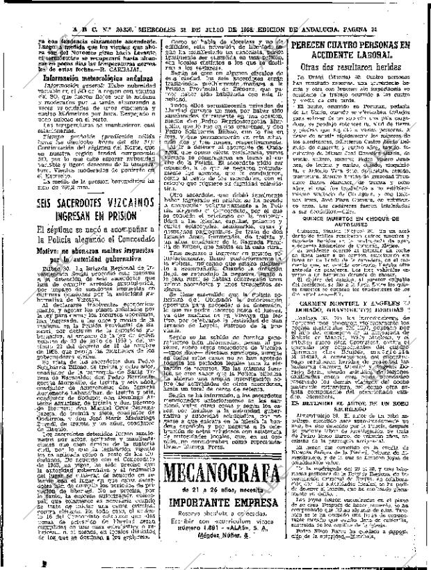 ABC SEVILLA 31-07-1968 página 34