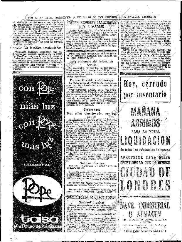 ABC SEVILLA 31-07-1968 página 38