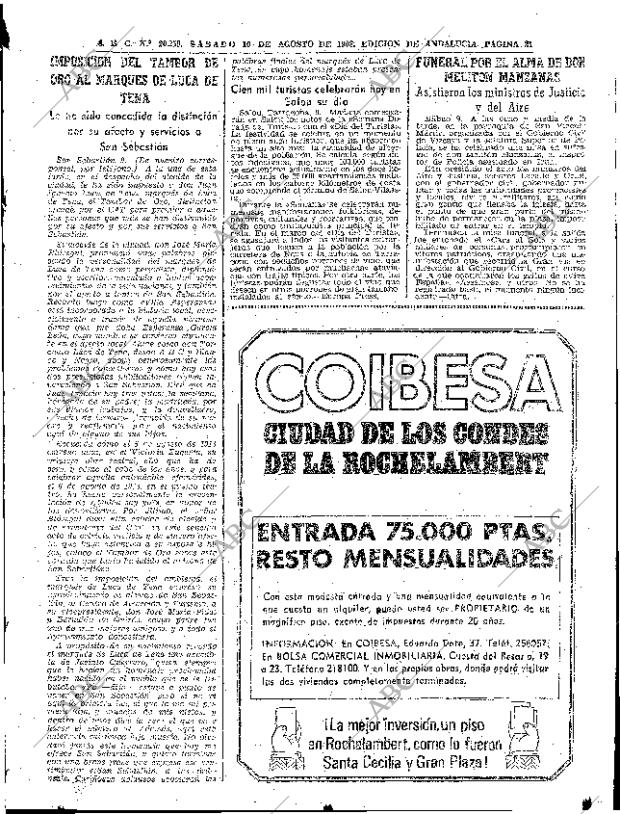 ABC SEVILLA 10-08-1968 página 21