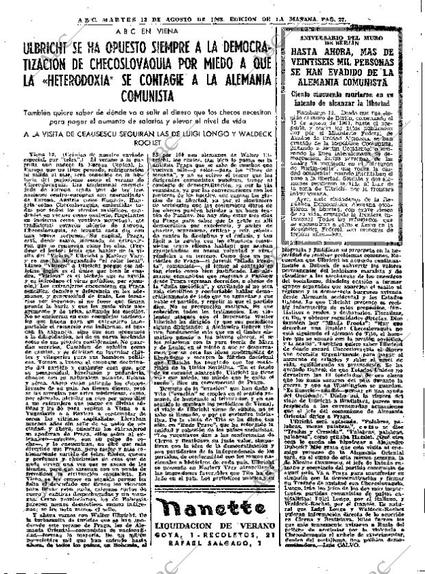 ABC MADRID 13-08-1968 página 27