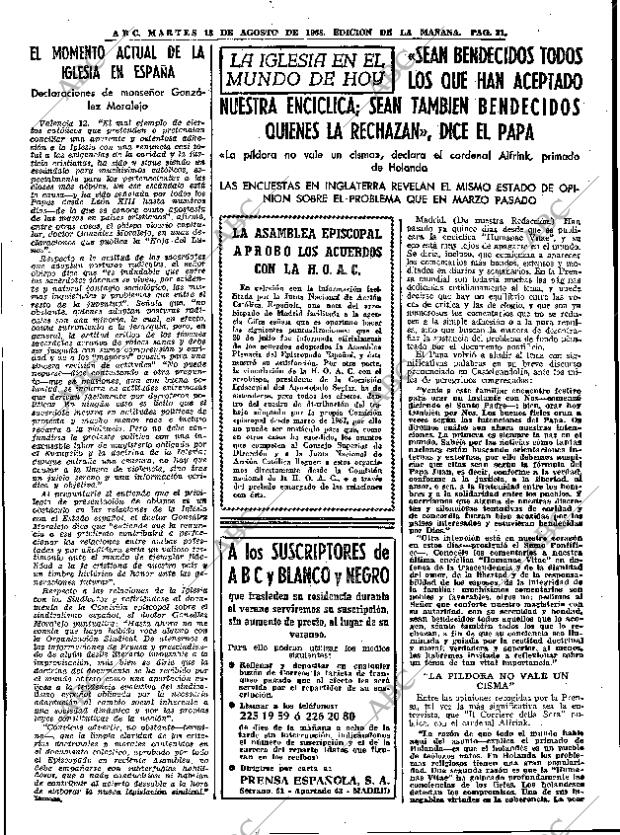 ABC MADRID 13-08-1968 página 31