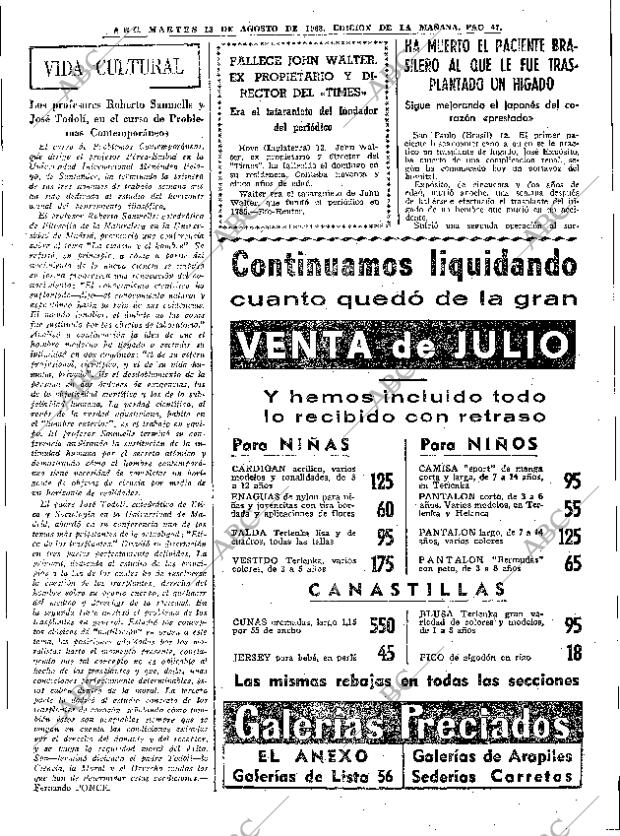 ABC MADRID 13-08-1968 página 47