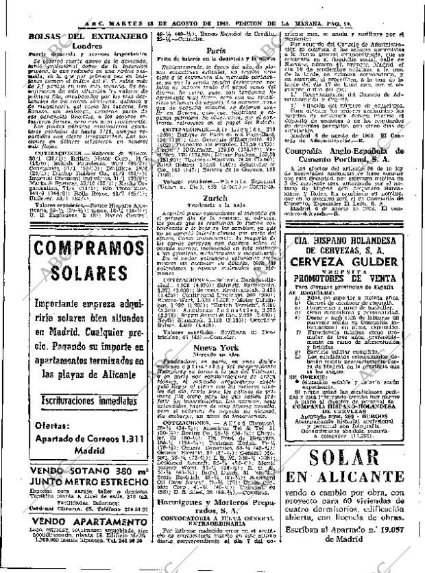 ABC MADRID 13-08-1968 página 50