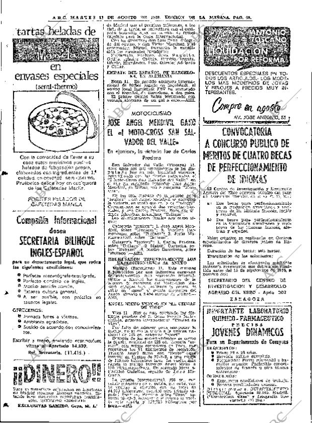 ABC MADRID 13-08-1968 página 58