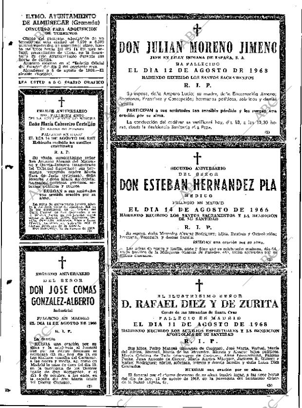 ABC MADRID 13-08-1968 página 76