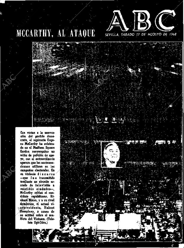 ABC SEVILLA 17-08-1968 página 1