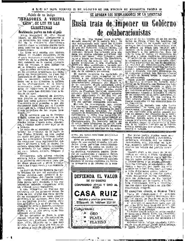 ABC SEVILLA 23-08-1968 página 20