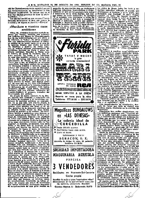 ABC MADRID 24-08-1968 página 26