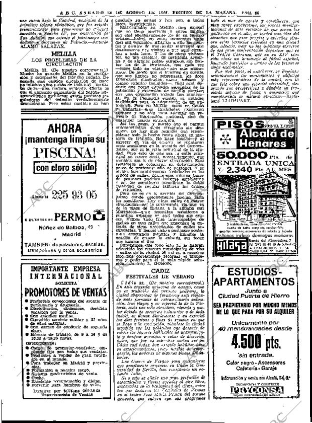 ABC MADRID 24-08-1968 página 48