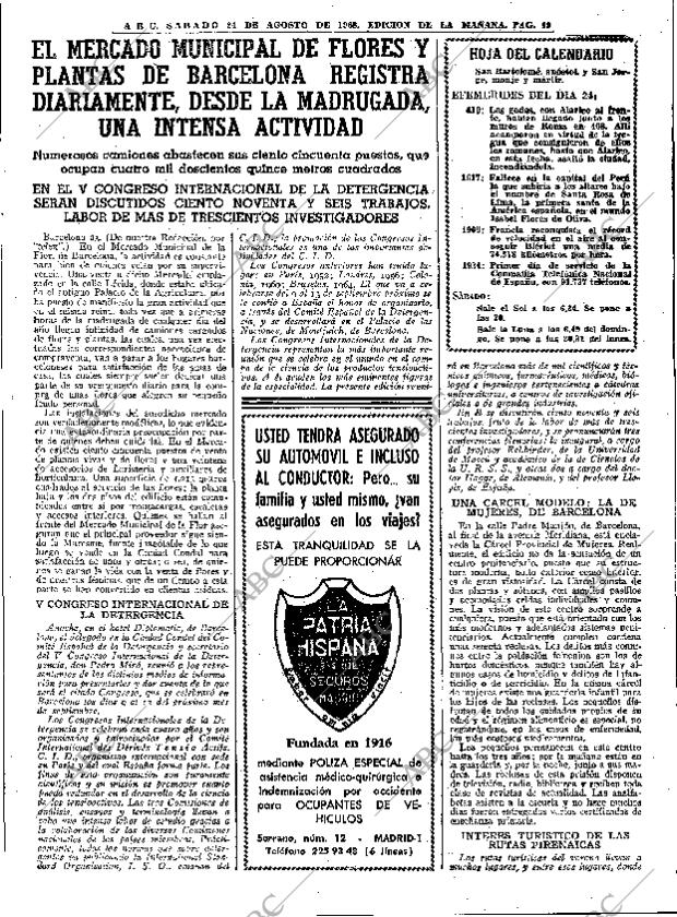 ABC MADRID 24-08-1968 página 49