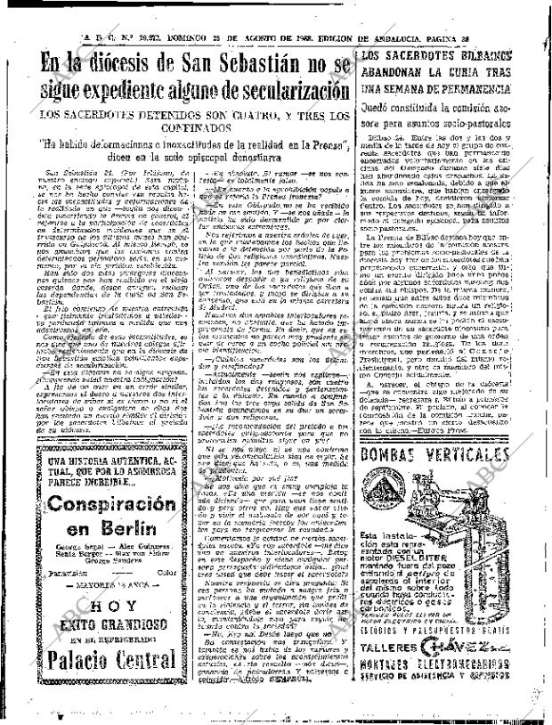 ABC SEVILLA 25-08-1968 página 28