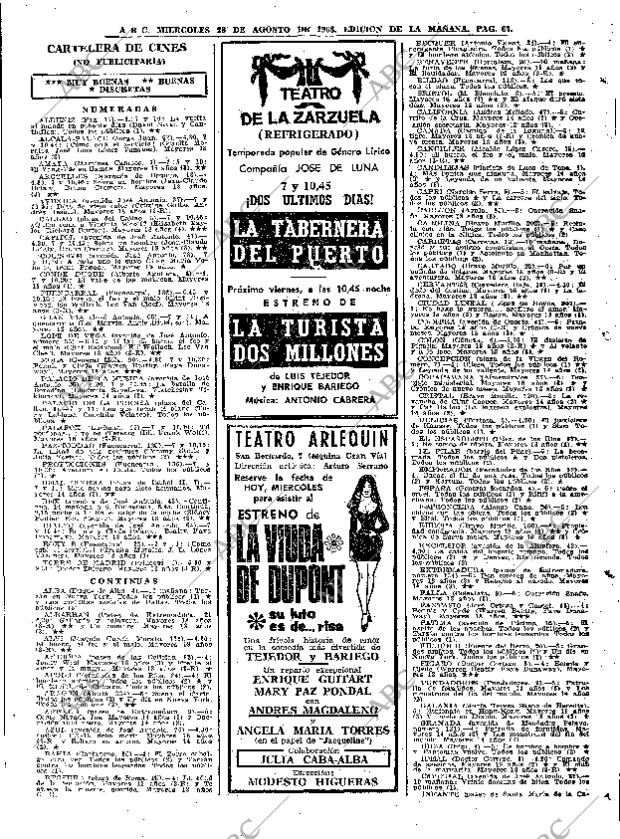 ABC MADRID 28-08-1968 página 67