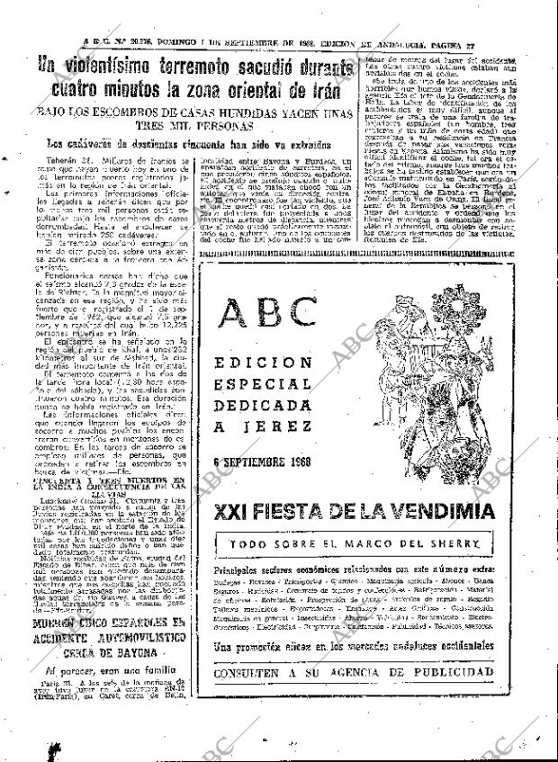 ABC SEVILLA 01-09-1968 página 27