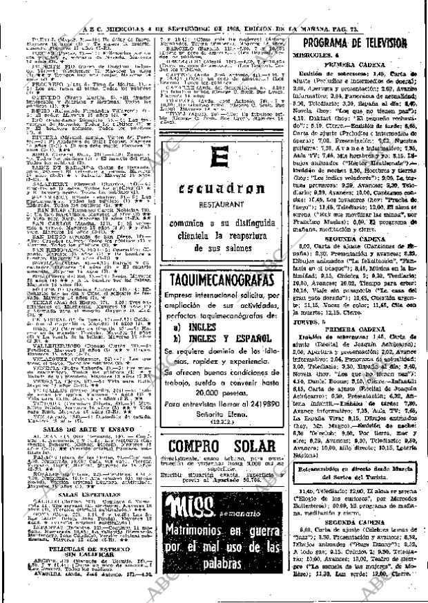 ABC MADRID 04-09-1968 página 71