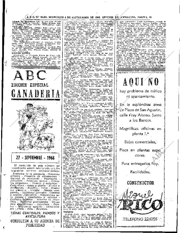 ABC SEVILLA 04-09-1968 página 43