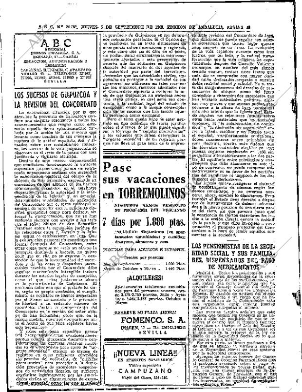 ABC SEVILLA 05-09-1968 página 18