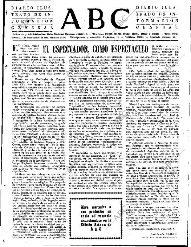 ABC SEVILLA 05-09-1968 página 3