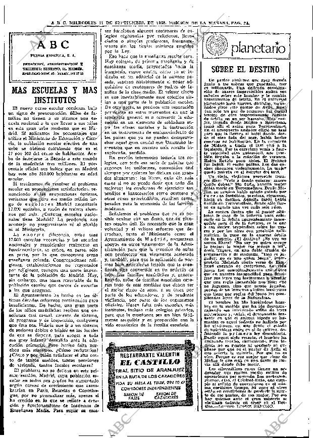 ABC MADRID 11-09-1968 página 22