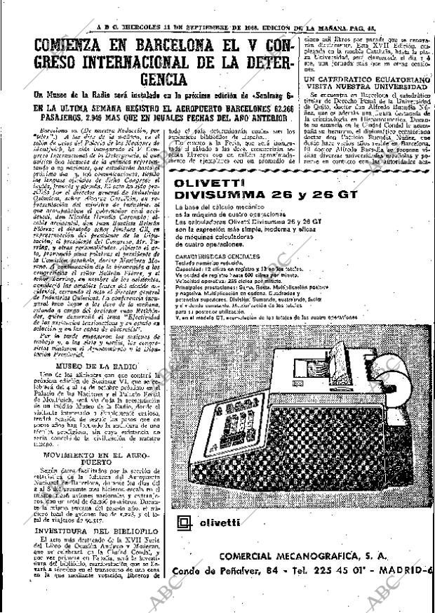 ABC MADRID 11-09-1968 página 43