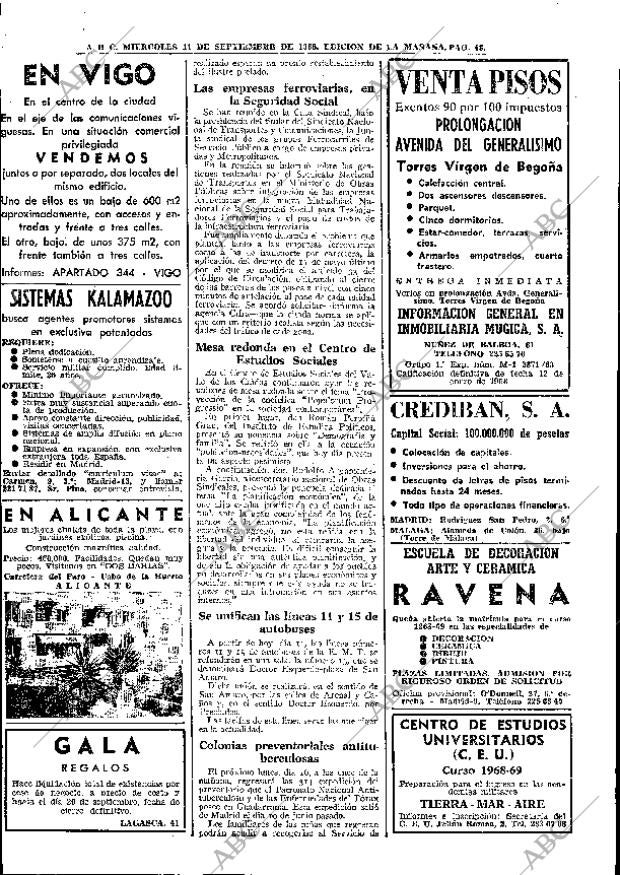 ABC MADRID 11-09-1968 página 46